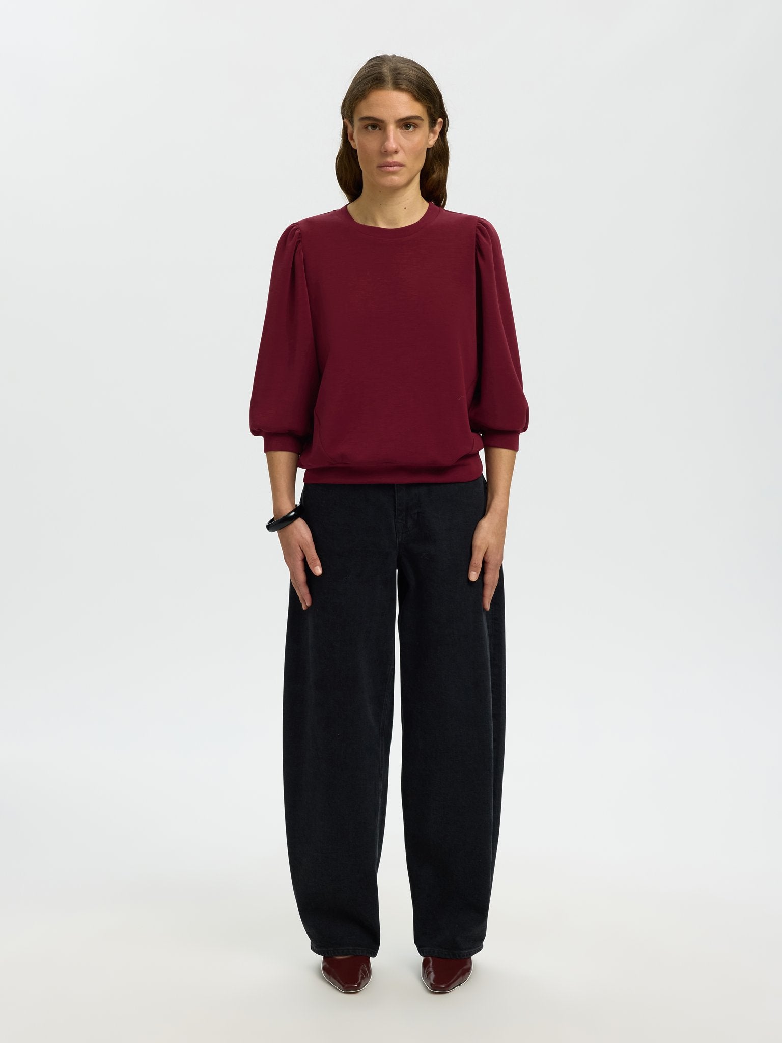 Selected Femme Damen Blusen Tawny Port