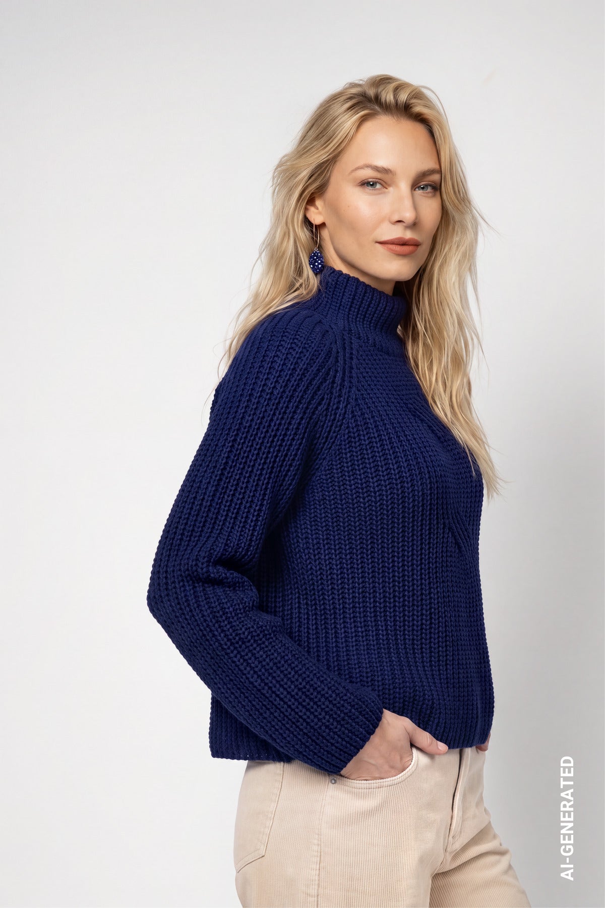 Monari Damen Pullover Classic Nav