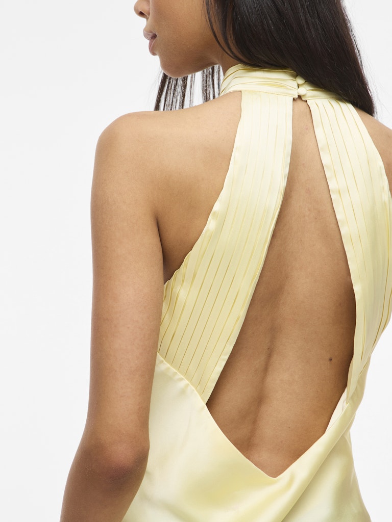 Vila Damen Kleider Pastel Yellow